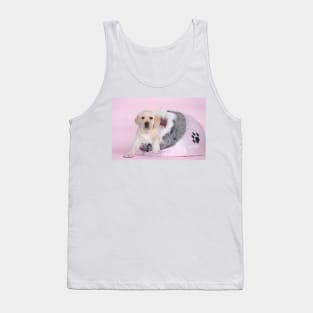 Labrador puppy in pink Tank Top